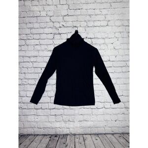 White‎ Stag Black Ribbed Turtleneck Long Sleeve Top Ladies Small